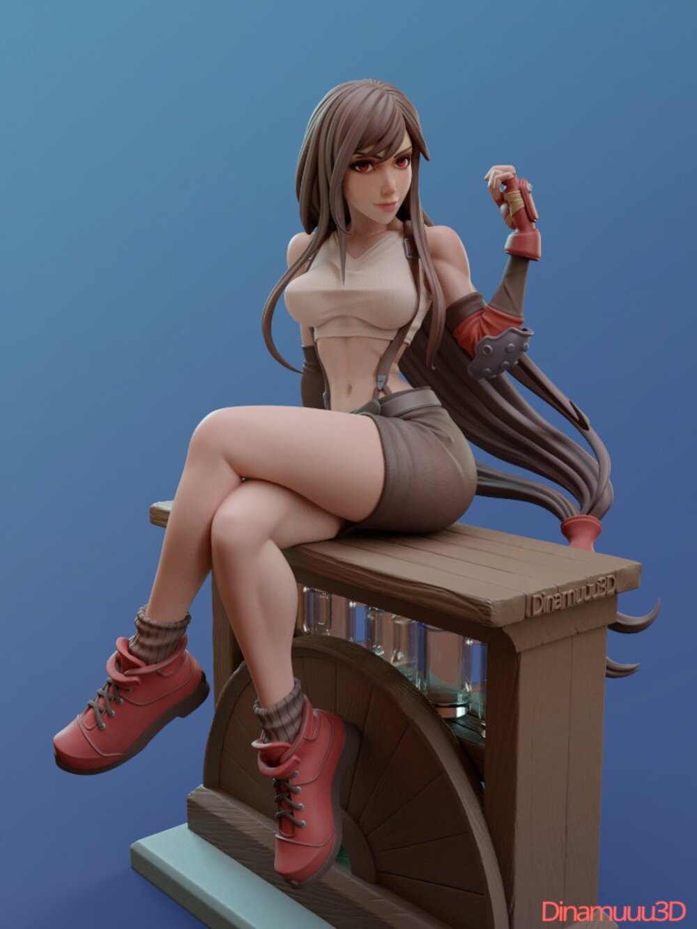 Tifa Lockhart from Final Fantasy Resin Statue Part Kit